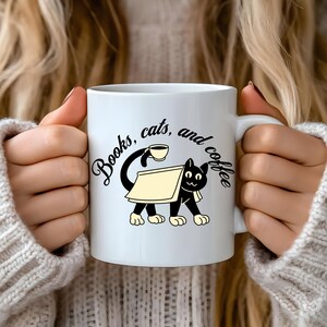 Cat Lover Mugs Cat Mugs Books Mug Cat Coffee Mugs Reading Mugs Booklover Mugs Booknerd Gifts Literature Mugs Gifts English Teacher Mugs Gift