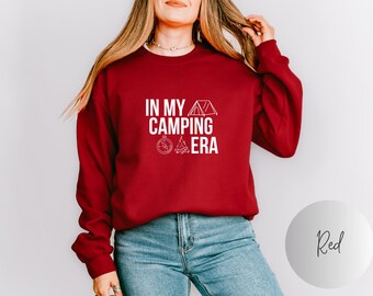 Bluza kempingowa Bluzy z nadrukiem Nature Outdoor Bluzy z nadrukiem RV Adventure Koszulka pasująca do koszulek na wycieczki drogowe Prezent kempingowy Koszulka w mojej erze kempingowej Prezenty na wędrówki