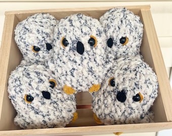 Snowy Owl Crochet Plushie