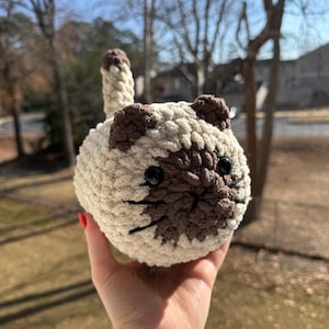 Crochet Loaf Cat Stuffed Animal Plushie