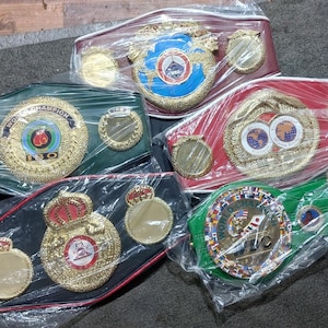 World Boxing Championship Belt Set: Adult Size Replica