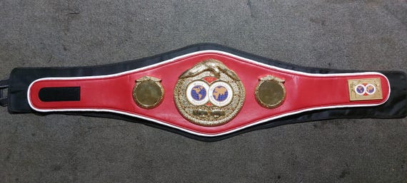 IBF World Championship Replica Boxing Belt: Adult Size, Gold Plated Die cast