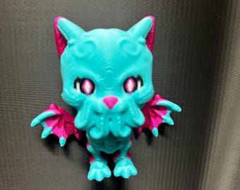 3D Printed Cathulhu Magnet: New York Made