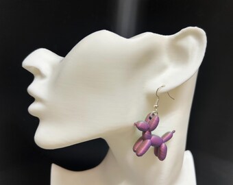 3D printed Balloon animal earrings