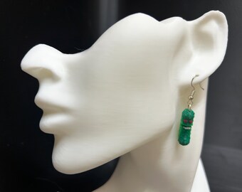 3D Printed Pickle Earrings: Hand-Painted Quirky Jewelry