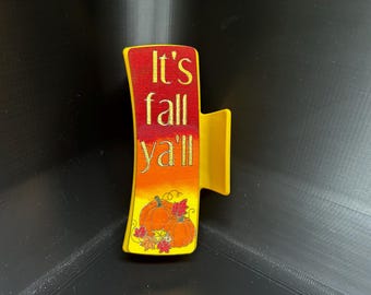 It’s Fall Ya’ll 4 inch hair clip
