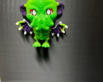 3D Printed Cthulhu Magnet: Strong Grip