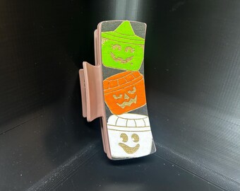 Halloween buckets 4 inch claw clip