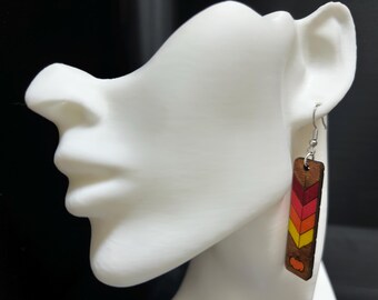 Fall chevron earrings