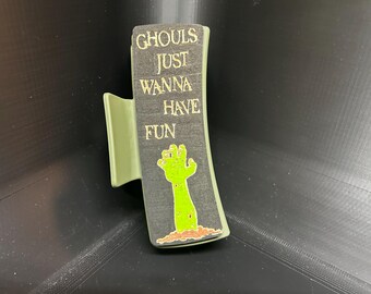 Ghouls just wanna have fun 4 inch hair clip