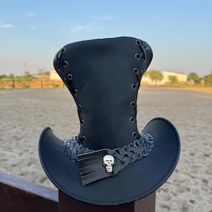 Premium Quality Witch Hat For Both Man And Women Modern Wizard Hat Halloween Gift Cowhide Premium Leather Handmade Witch Hat For Unisex