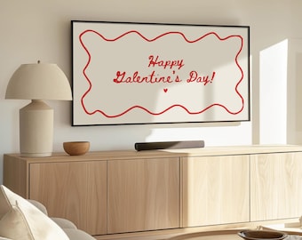 Galentine's Day Frame TV Art, Galentine's Party Décor, Happy Galentine's Day Sign, Galentine's Party, Girly Galentine's Day, Digital Art