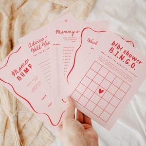 12 Baby Shower Games Bundle, Baby Shower Activity Bundle, Printable Baby Shower Games, Advice & Well Wishes for Mom, Editable Templates