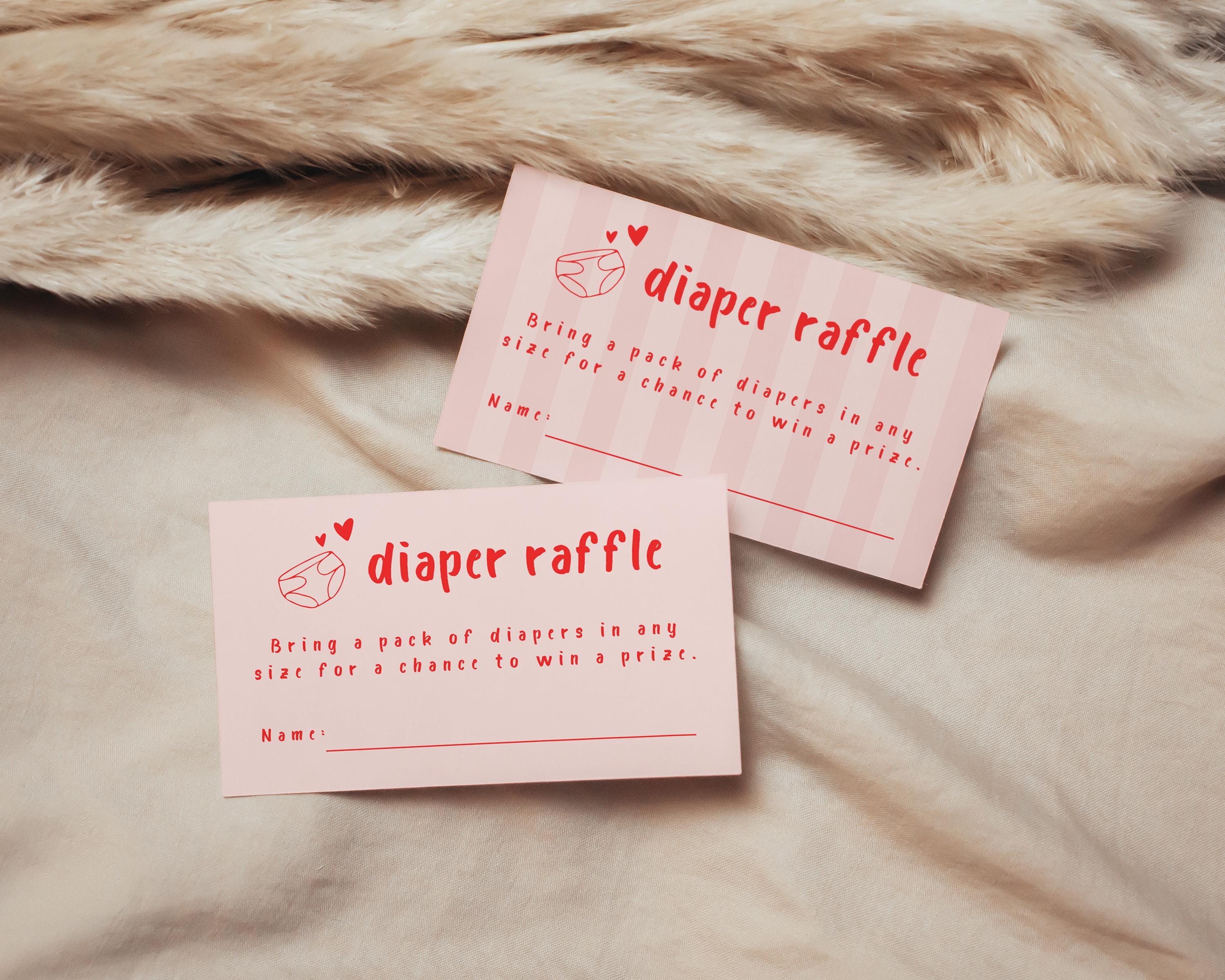 Diaper Raffle Infocard Editable Diaper Raffle Insert Template, Diaper Raffle Ticket, Diaper ...