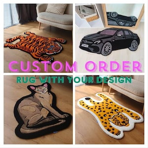 Custom Hand-made Tufted Rug, handmade carpet, tufted custom rug, custom photo carpet, custom rug for room, Personalized design, bedroom rug