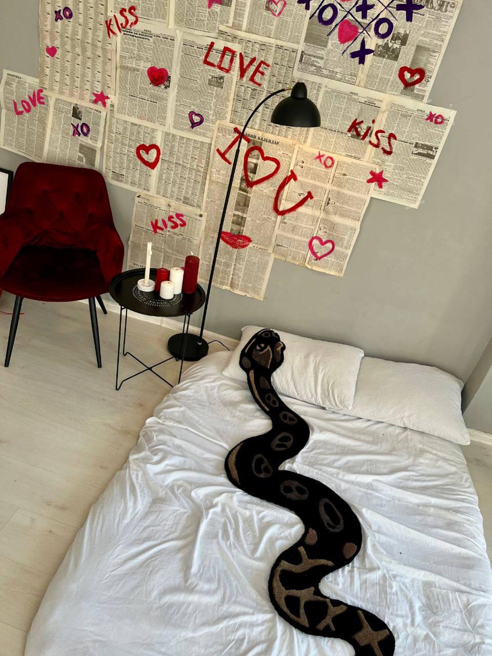 Carpet Big Snake Rug, Snake Rug, Handmade Tufted Custom Rug, Moving ...