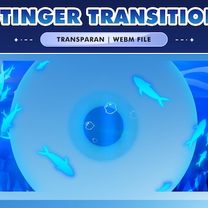 Undersea Ocean Stinger Transition – Blue Marine Aquarium Theme/Animated Scene Change Overlay