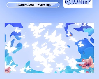 Cloud Blossom Stinger Transition – Dreamy Sky Flowers/Fantasy Cloudscape Aesthetic/Animated Scene Change Overlay