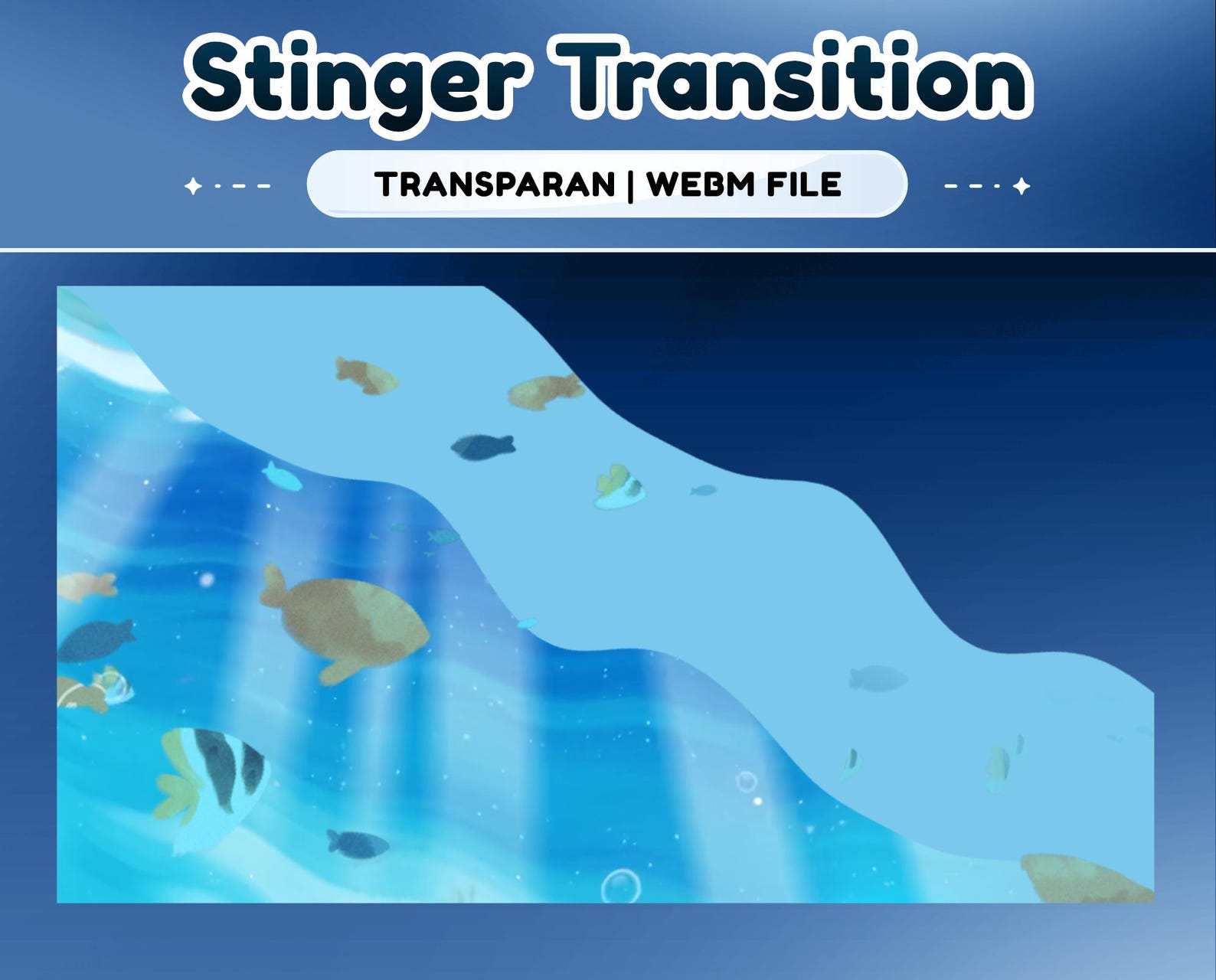 Under Sea Animated Stinger Transition for Twitch Kick Youtube – Smooth ...