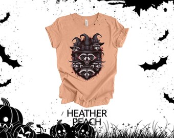 Raccoon Halloween Shirt, Spooky Season Shirt, Halloween Party, Raccoon Lover Shirt, Halloween Gift, Halloween Animal Shirt