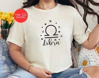 Libra T-Shirt, Astrology Shirt, October Birthday, Libra Birthday Gift, Libra Zodiac Shirt, Horoscopes Shirt, Libra Birth Sign