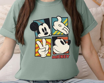 Comfort Colors Retro Mickey Mouse Shirt, Vintage Mickey Shirt, Disneyland Mickey Shirt, Magic Kingdom Shirt, Trendy Mickey Shirt