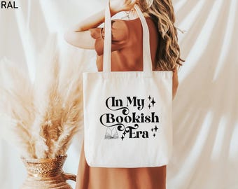 In My Bookish Era Tote Bag, Book Lovers Gift,  Bookish Tote Bag, Bookish Gift, Book Lovers Tote, Book Tote Bag,  Bookish Bag