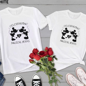 Mickey Minnie Anniversary Shirt, Celebrating, Magical Years Shirt, Custom Disney Couple Shirt,  Disney Husband Wife Shirt, Mickey Gift