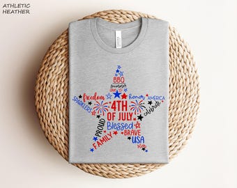 4th Of July Star Shirt,  Fourth Of July Shirt,Patriotic Star Shirt, USA Star Shirt, Fourth of July Shirt, Patriotic Shirt,4th Of July Tee,