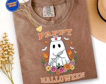 Pappy Halloween Ghost Shirt, Nurse Comfort Colors Shirt, Obstetrics Shirt,Gynecologist Shirt, Labor and Delivery Nurse,