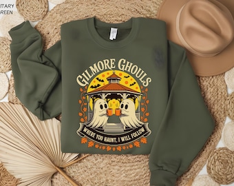Gilmore Ghouls Sweatshirt, Spooky Season Sweatshirt, Halloween Gift, Ghost Parody Halloween Sweatshirt , Fall Sweatshirt