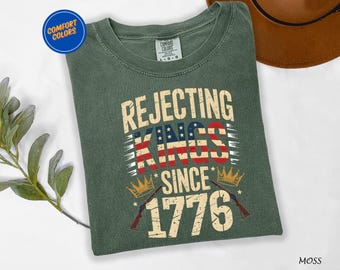 Rejecting Kings Since 1776 Protest Shirt,  No Kings Shirt, Resist Shirt,Pro Democracy Shirt, Anti Authoritarianism Shirt,