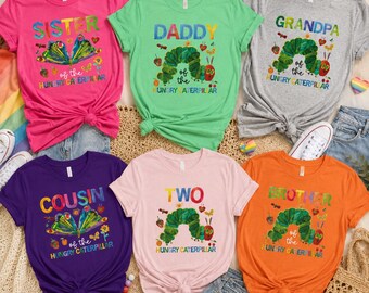 One Hungry Caterpillar Birthday shirt, Caterpillar Family Shirt, First Birthday Shirt, Birthday Family Shirt, First Birthday Gift