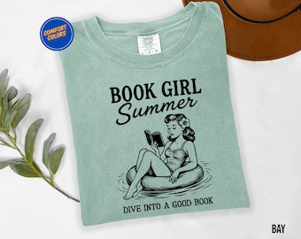 Book Girl Summer Shirt, Romance Book Shirt,Beach Book Lover, Summer Bookish, Funny Reader, Beach Shirt, Bookish Vacation,