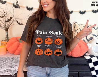 Halloween Nurse Shirt, Nicu Nurse, Registered Nurse Shirt,Pain Scale Fall Pumpkin Nurse T-Shirt, RN Shirt, Pediatric Nurse,