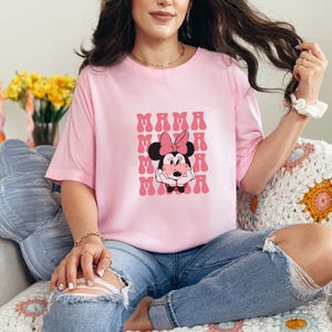 Disney Mama Shirt, Minnie Mama Tee, Disney Mommy Birthday Shirt,Minnie Disney Mom Shirt, Disney Family Trip Tee,Couple Shirt