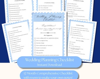 Ultimate Editable Wedding Planning Checklist 13 Comprehensive Pages Digital Download