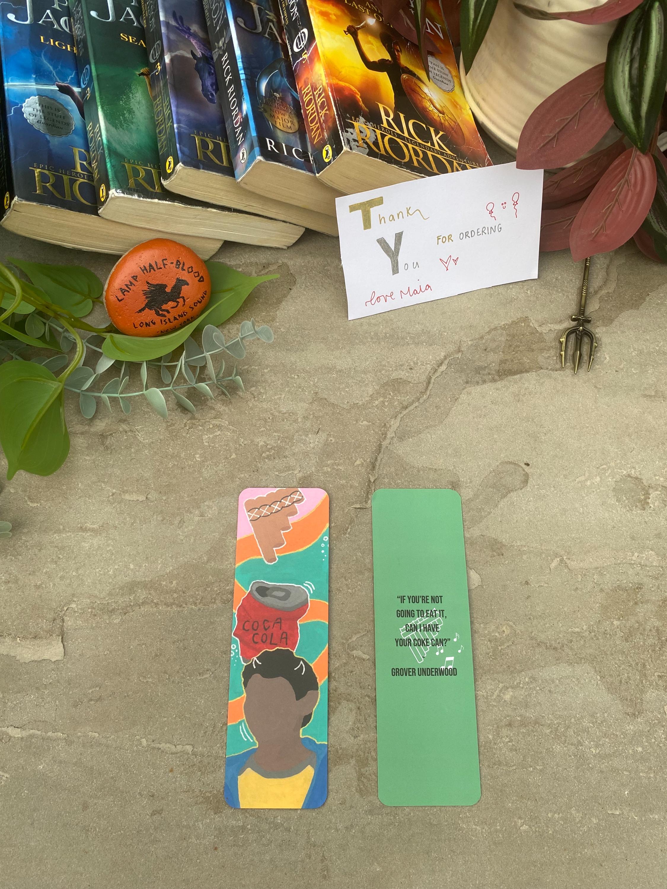 Percy Jackson Hand Painted Bookmark PJO - Etsy