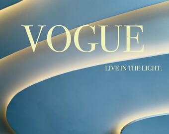 Fashion magazine cover wall art - digital download