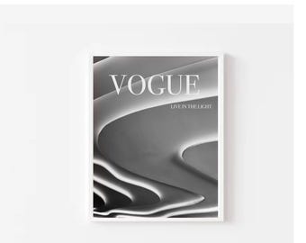 Fashion magazine cover wall art - digital download