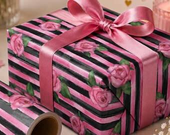 Carta da regalo floreale, carta regalo romantica con rose, carta regalo con giardino botanico