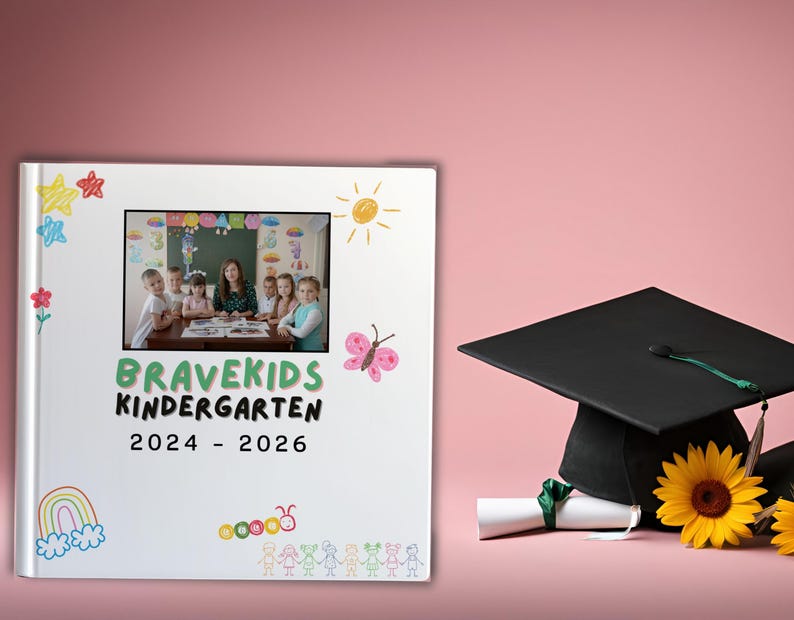 Personalized Graduation Photo Book, School Memory Album, Kindergarten ...