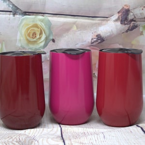Roestvrijstalen wijnbeker en deksel, 16 oz dubbelwandige vacuümgeïsoleerde wijnbeker, morsvrije wijnbekers, houdt je drank warm of koud