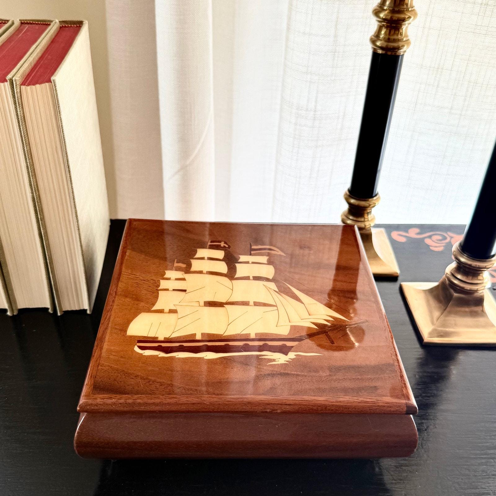 Inlaid Wood Box - Etsy