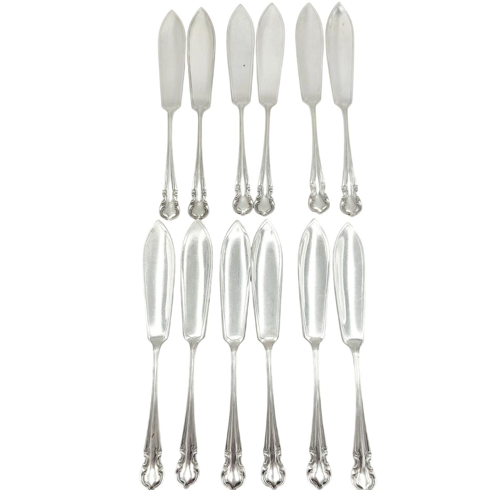 Sheffield England Silver-Plated Fish Knives – Set of 12, EPNS A1