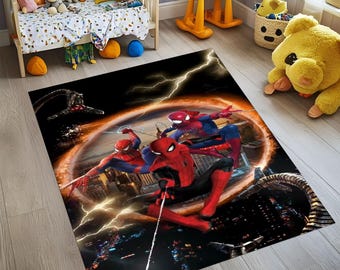 Spiderman Rug: Anti-Slip Children's Superhero Carpet