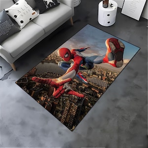 Spiderman Teppich, Avangers Teppich, Cartoon Teppich, Super Hero Teppich, Kinderteppich, Musterteppich, Kinderzimmerteppich, rutschfester beliebter Teppich, Poster Teppich