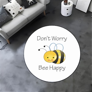 Bee Design Rug,Bee Pattern Rug,Honeycomb Rug,Honeycomb Pattern Rug,Animal,Gold Framed Animal Rug,Perfect for Living Room or Nursery Decor