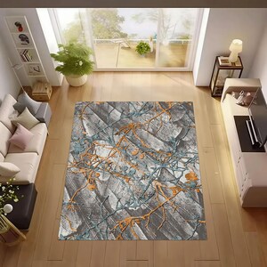 Scandinavian Decor Rug,Abstract Rug,Living Room Rug,NonSlip Salon Rug,Gift Area Rug,Modern Decor Rug,Bohemian Nordic Rug,Washable Home Decor