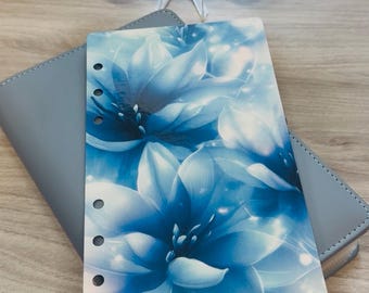 Panel de control A6 de flores cerúleas